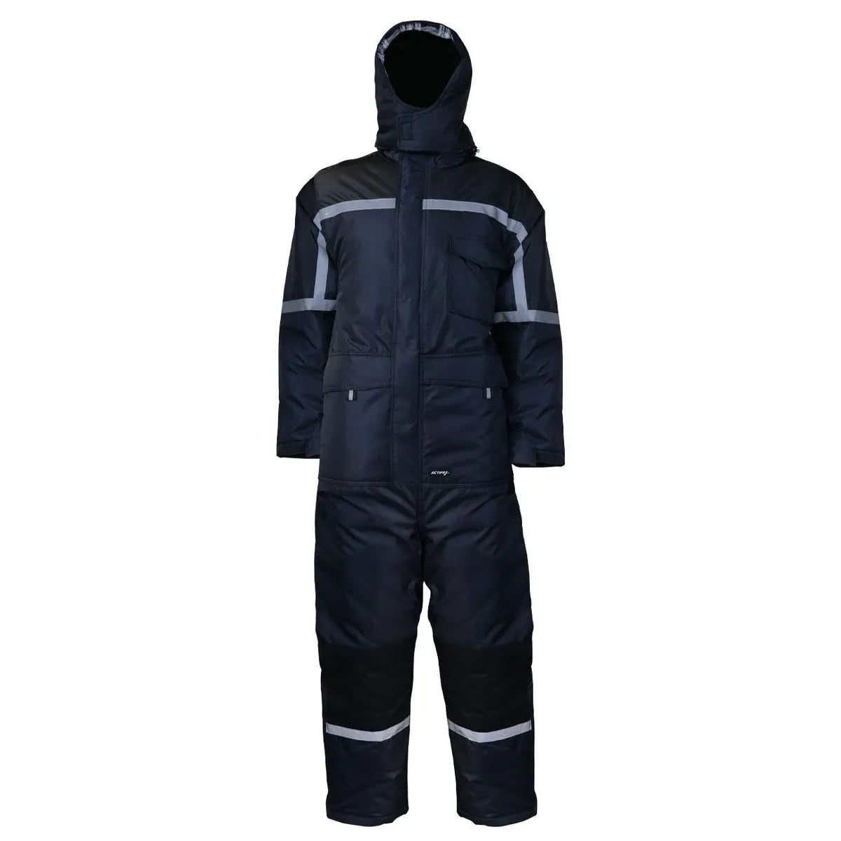 Activex Buzo Térmico Azul/Negro Forro Franela