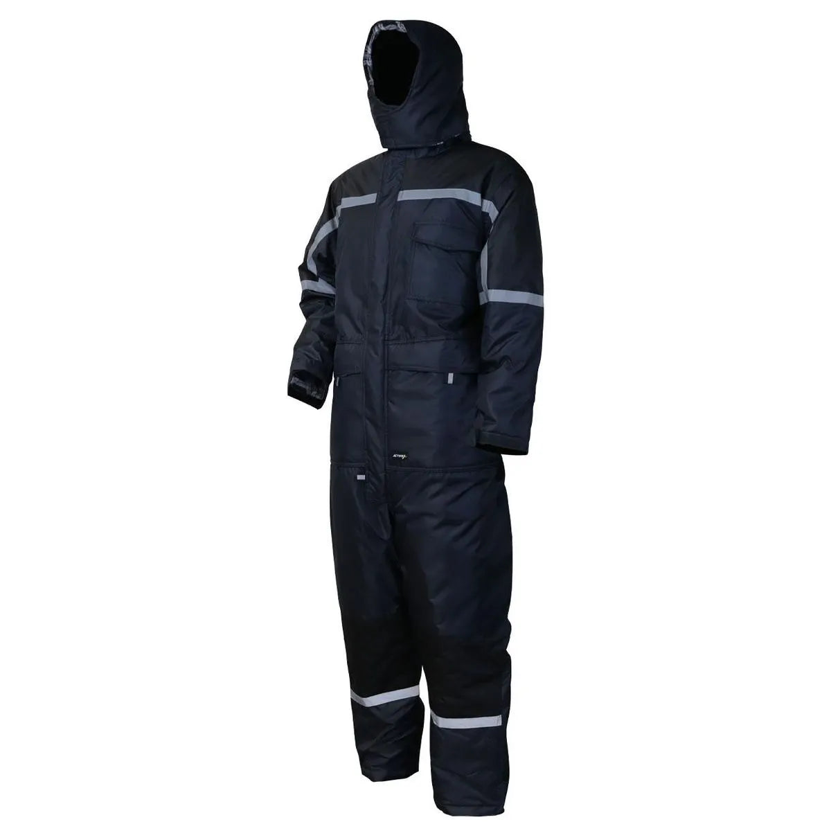 Activex Buzo Térmico Azul/Negro Forro Franela