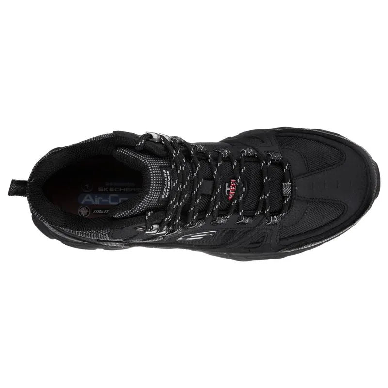 Botín Skechers Ledom Negro