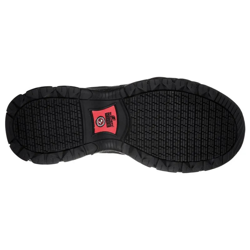 Botín Skechers Ledom Negro