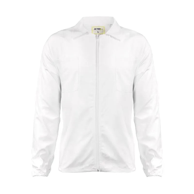 Chaqueta Activex-vonzay Gabardina 100% Algodon Blanco