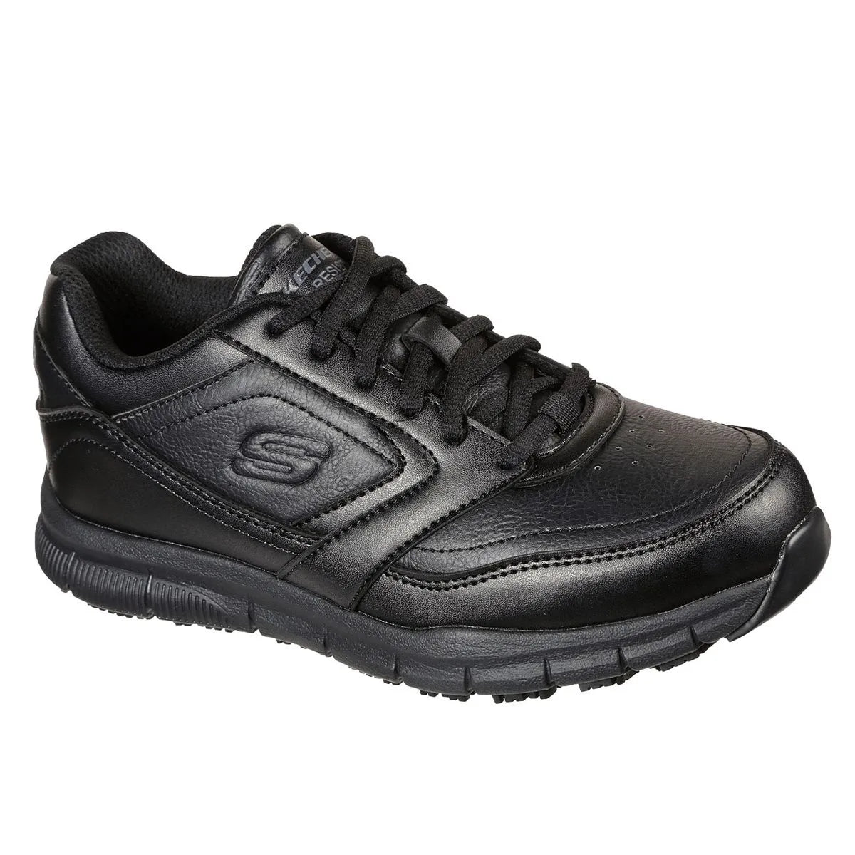 Skechers Zapatilla de Trabajo Skechers Nampa Wyola SR Negro Mujer-Vzay