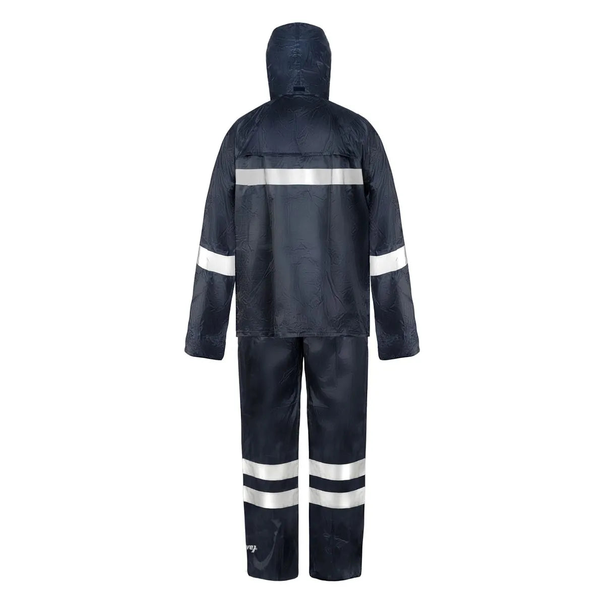 Traje Lluvia Azul con Cinta Reflectante Unisex