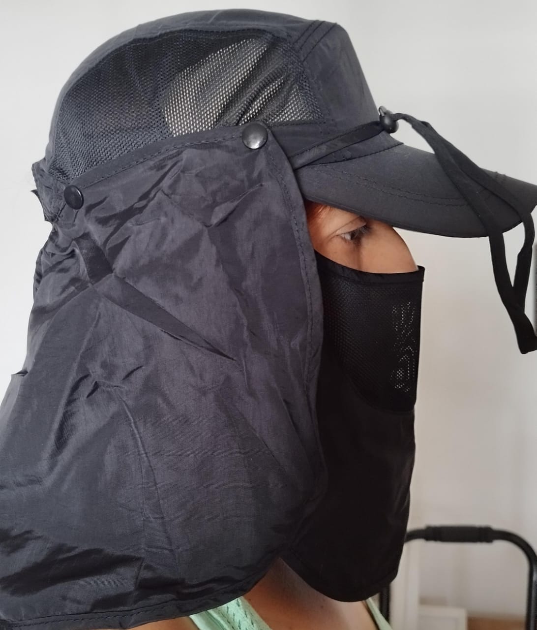Jockey Legionario tela dry fit Negro