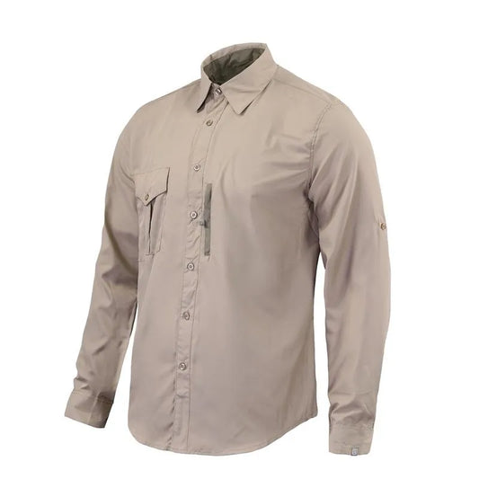 Camisa Lightwind H2200 Poliester Beige