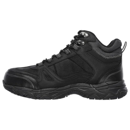 Botín Skechers Ledom Negro