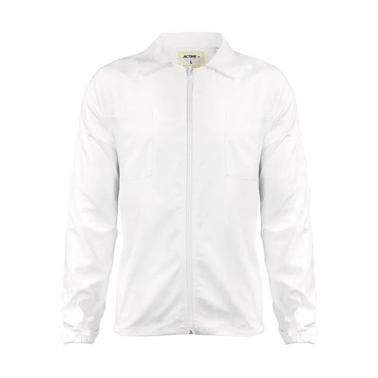 Chaqueta Activex-vonzay Gabardina 100% Algodon Blanco