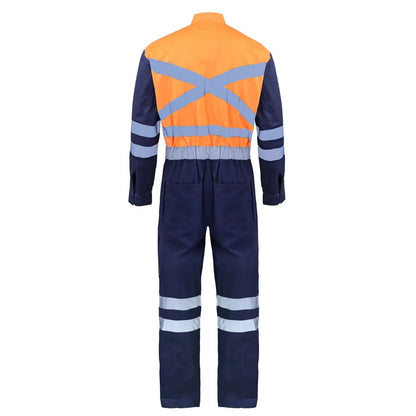 Activex Overol Activex Piloto 100% Algodón Naranjo/Azul