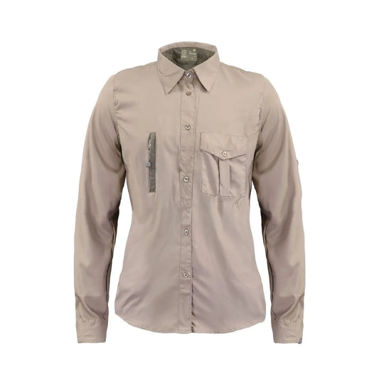 Absolute Zero Blusa Lightwind W2000 Beige Mujer-Vonzay