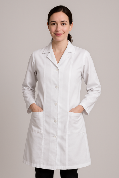 Delantal Poplín Blanco Mujer vonzay