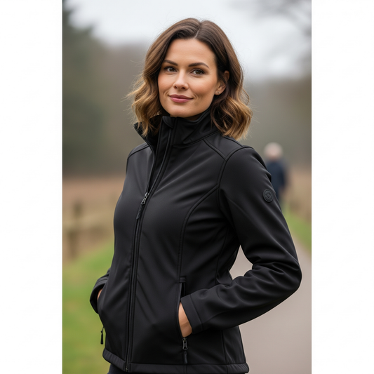 Chaqueta Softshell Negra Mujer Z-1600