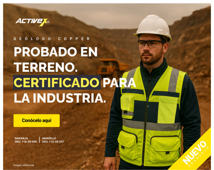 Chaleco geologo amarillo Minero